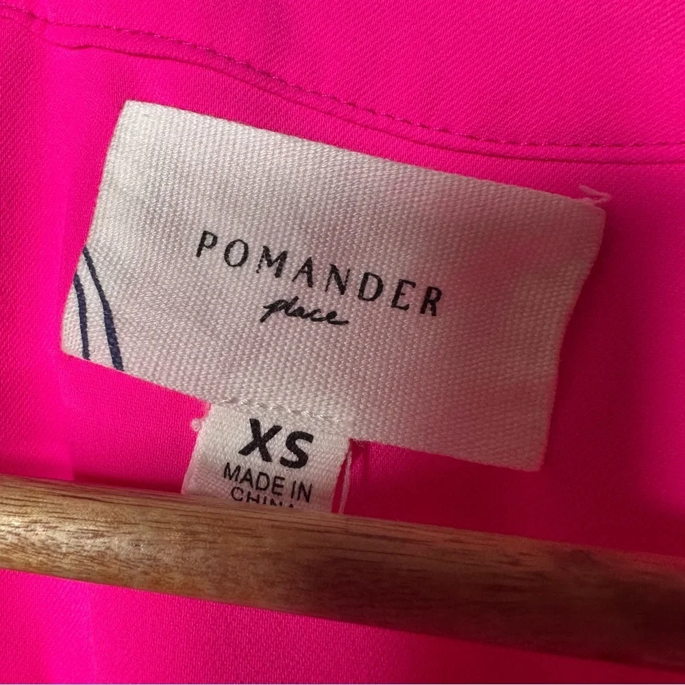 Tuckernuck/Pomander Place Electric Pink Crepe Kenzo Dress Size XS - Picture 7 of 13